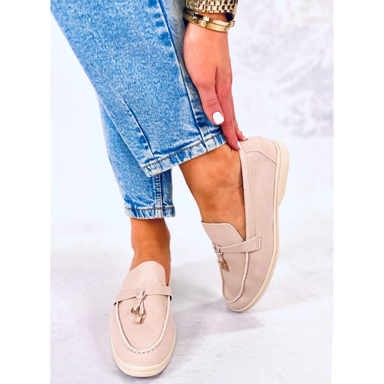 BM Mocassins de mulher Eunice Beige bege 2