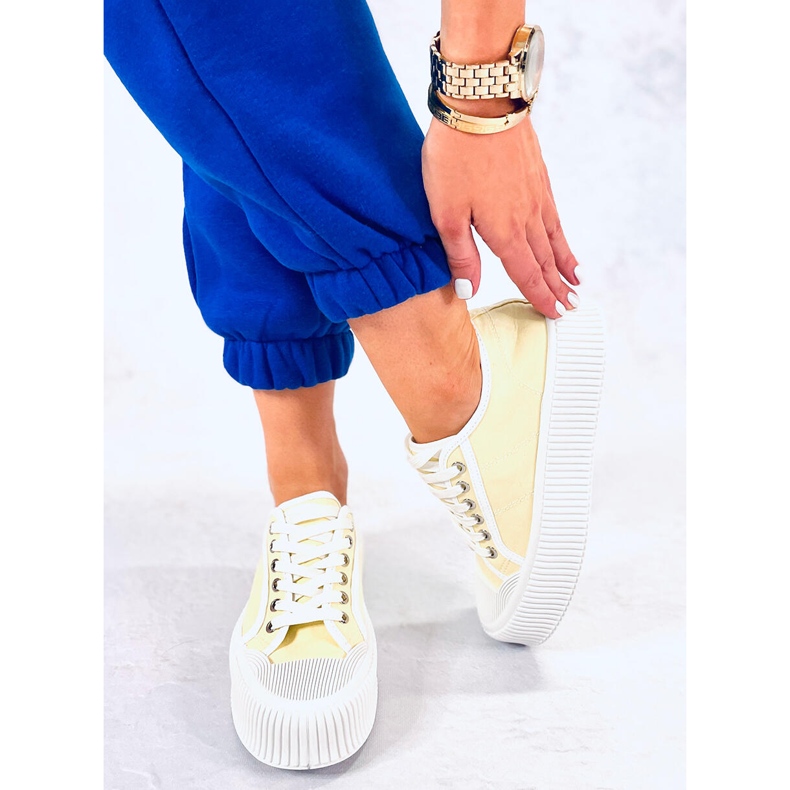 BM Tênis plataforma feminino Dors Yellow amarelo 2