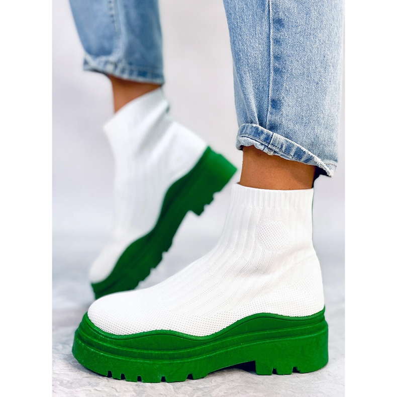 Botins elásticos Withers BRANCO/VERDE 1