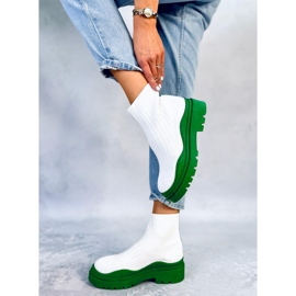 Botins elásticos Withers BRANCO/VERDE 2