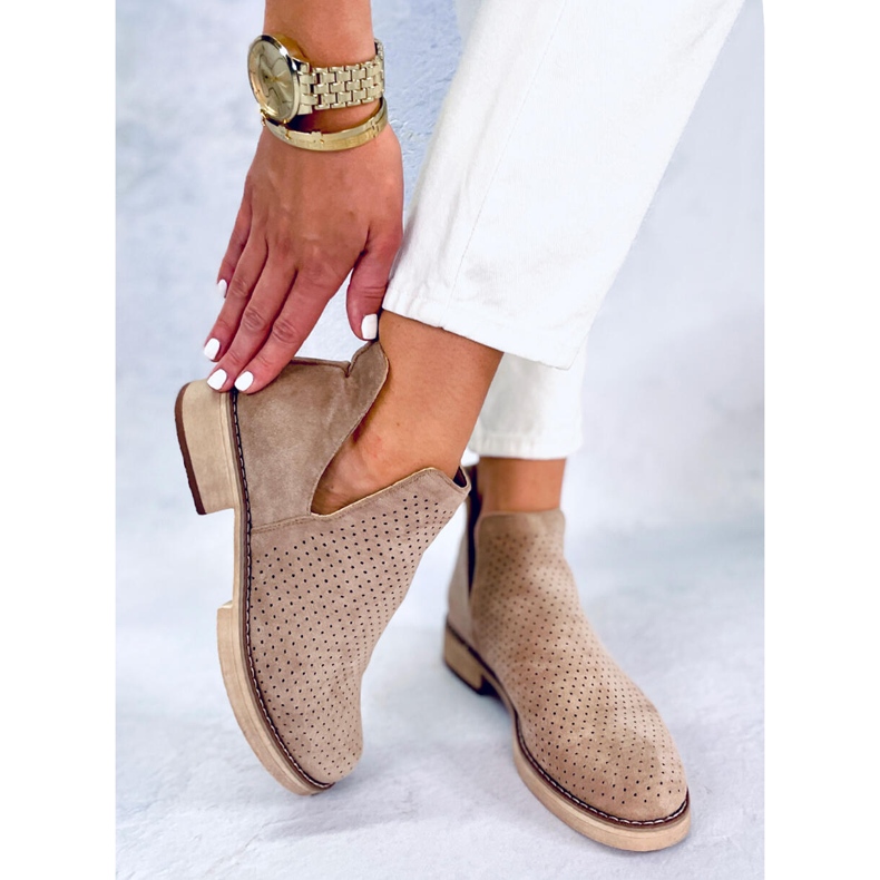 BM Botas de mola abertas Neve Khaki bege cáqui 1 BM Botas de mola abertas Neve Khaki bege cáqui 1