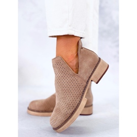 BM Botas de mola abertas Neve Khaki bege cáqui 2 BM Botas de mola abertas Neve Khaki bege cáqui 2