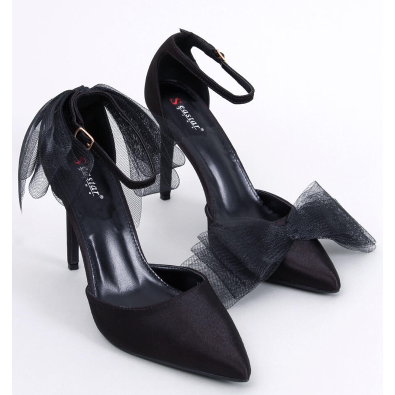 BM Alfinetes com laços de tule Sheena Black preto 1 BM Alfinetes com laços de tule Sheena Black preto 1