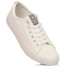 Tênis em couro ecológico branco NEWS 1