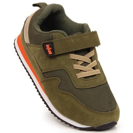 Calçado desportivo infantil com velcro azeitona Befado 1