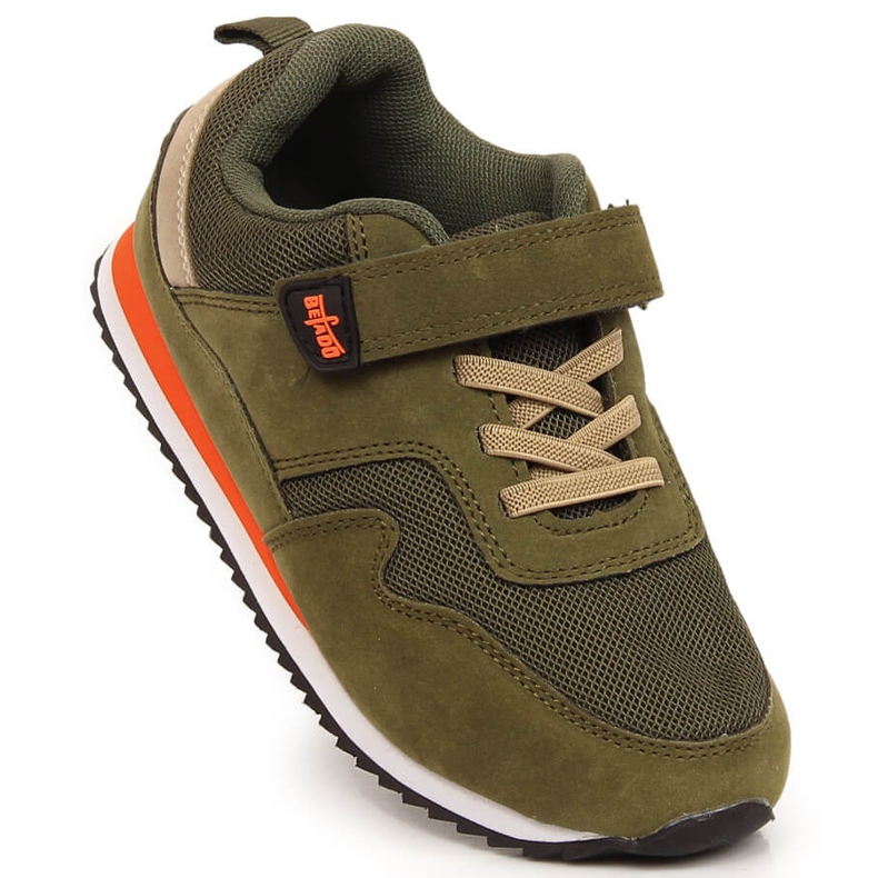 Calçado desportivo infantil com velcro azeitona Befado 1