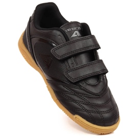 Sapatos de interior para criança Black American Club com velcro preto 1