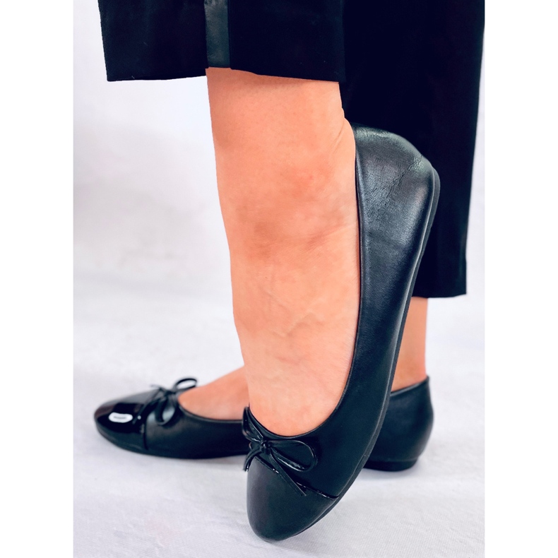 BM Bailarinas femininas Chanel Gemma pretas preto 1