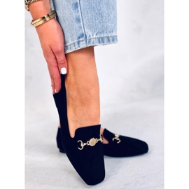 BM Mocassins feminino Rhona Black com fivela preto 1