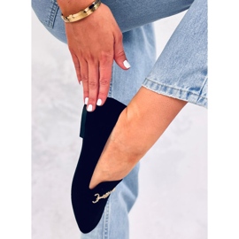 BM Mocassins feminino Rhona Black com fivela preto 2