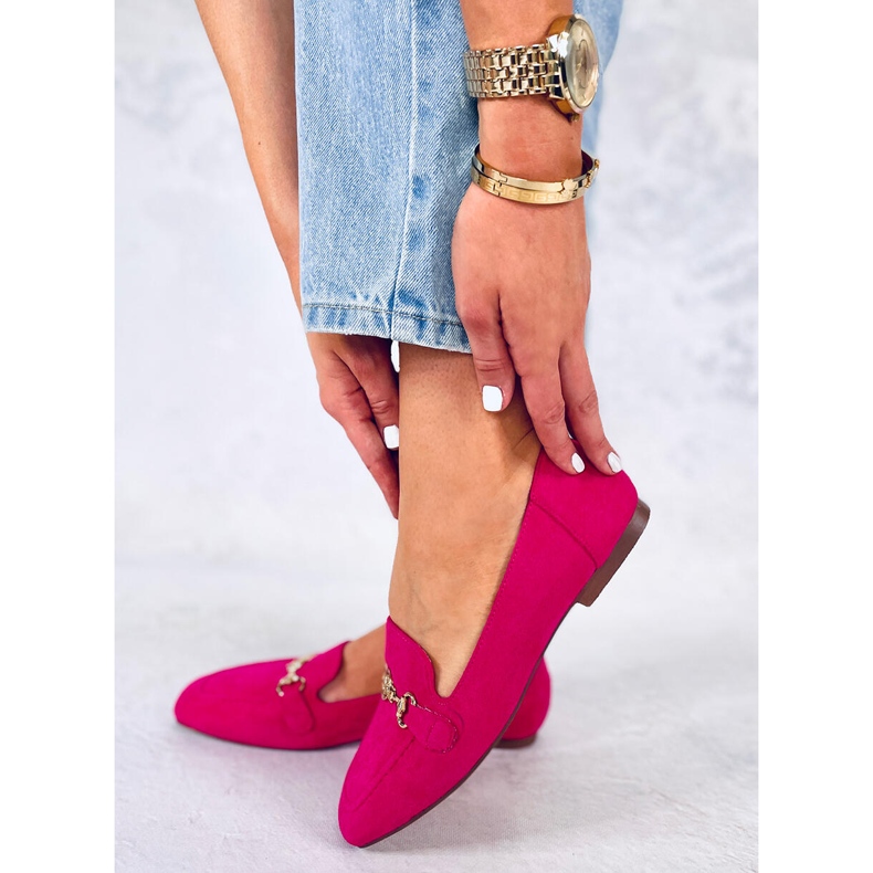 BM Mocassins de mulher Rhona Fushia com fivelas rosa 1