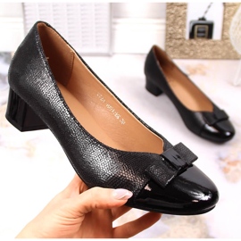 Sapatos de salto alto pretos de mulher Vinceza 10517 1