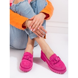 Goodin Sapatos plataforma fúcsia de mulher Shelovet rosa 2