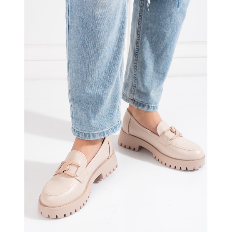 Goodin Sapatos plataforma Shelovet bege de mulher 2