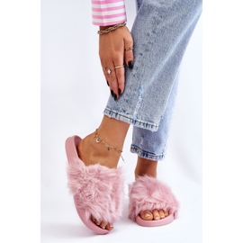 PM1 Chinelos de pele de borracha Allyson roxo claro rosa 1