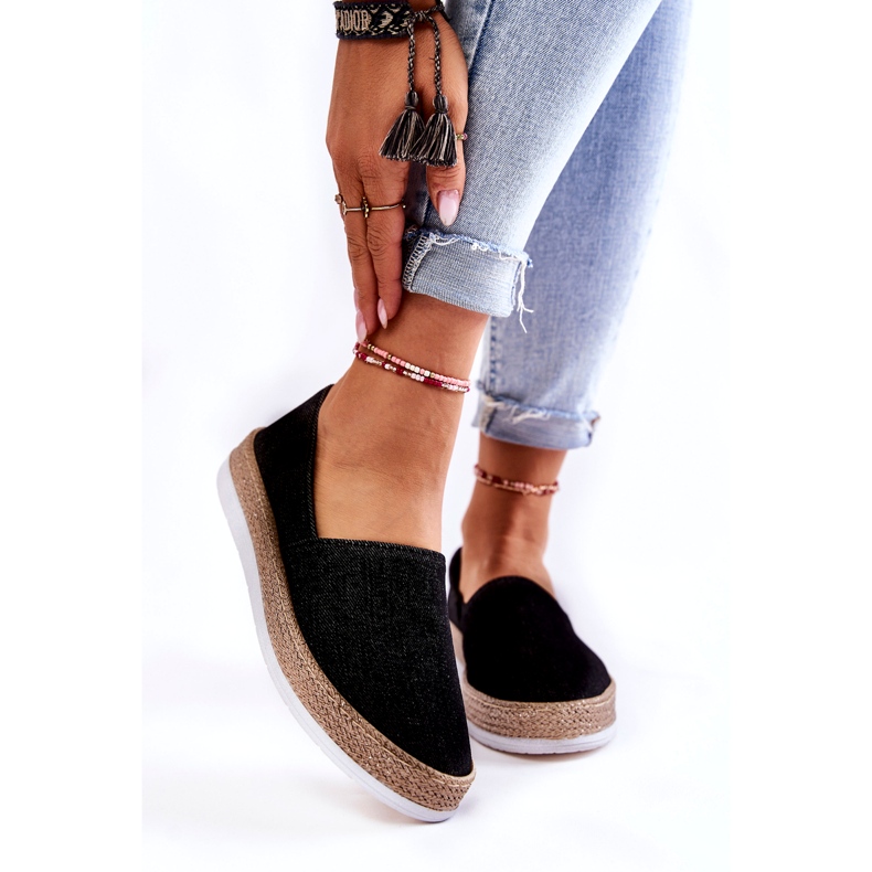 Tênis feminino slip on Big Star KK276008 preto 1