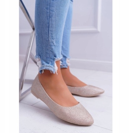 PS1 Bailarinas com glitter dourado Fifi feminino 3