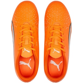 Chuteiras Puma Ultra Play FG/AG 107233 01 laranja laranjas e tintos 2