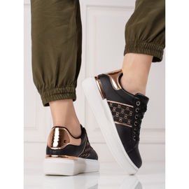 Tênis esportivo plataforma preto Shelovet 2