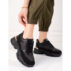 Tênis preto feminino na plataforma Shelovet 1