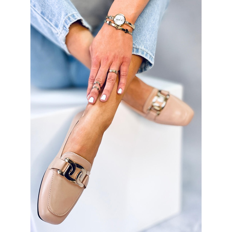 BM Mocassins femininos Paola Nude bege 2