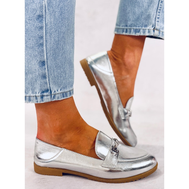 Mocassins de mulher Juss Silver prata 1