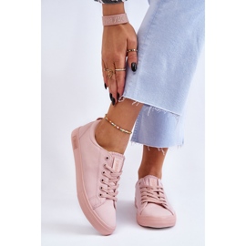 Tênis feminino liso baixo Big Star LL274059 rosa 2