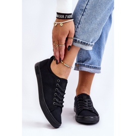 Tênis feminino liso baixo Big Star LL274057 preto 1