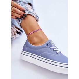 Tênis feminino plataforma Big Star LL274231 azul 1