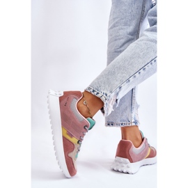 Tênis feminino Big Star LL274422 rosa-bege 2