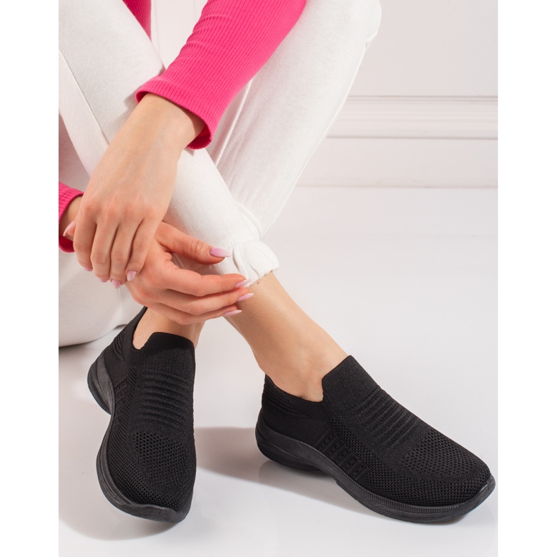 Sapatos desportivos com plataforma Shelovet pretos 1