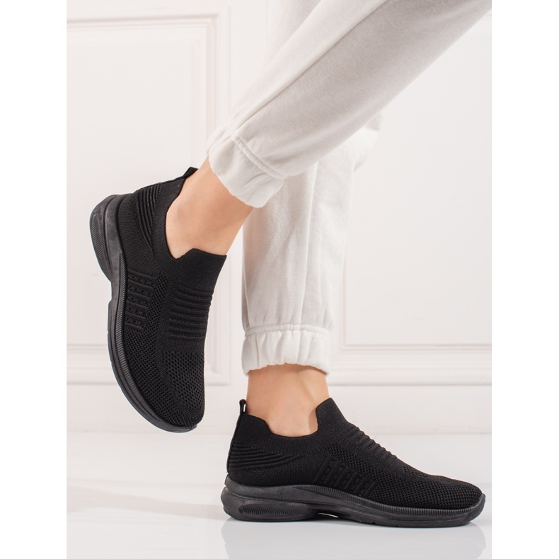 Sapatos desportivos com plataforma Shelovet pretos 2