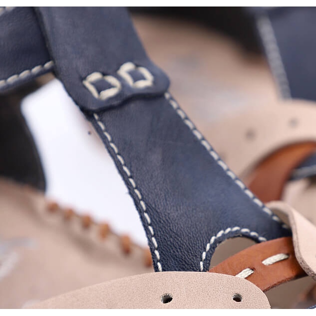 Sandálias rasas de mulher cómodas com velcro Rieker M1655-14 bege 1