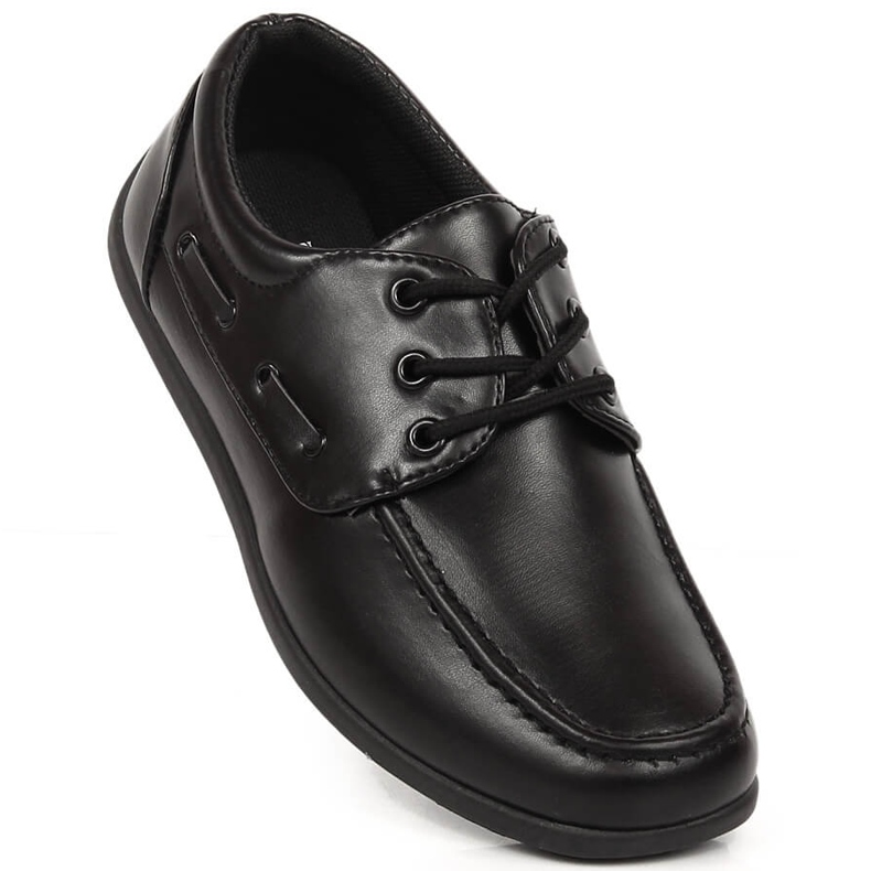 Sapatos de comunhão formal Black American Club 51/23 para meninos preto 1