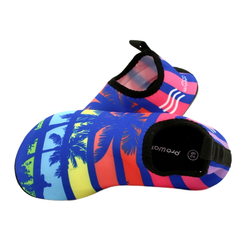 Sapatos aquáticos de neoprone azul ProWater 4