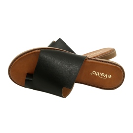 Black Flip-Flops Flip-Flops Evento 22SD35-4586 preto 4