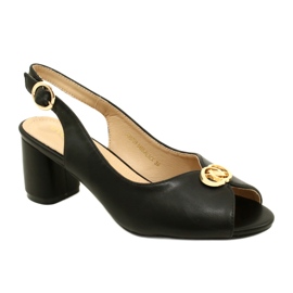 Evento Sandálias femininas no post com decoração 23SD35-5480 Black preto 3