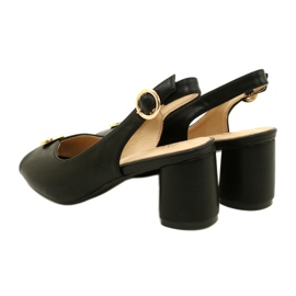 Evento Sandálias femininas no post com decoração 23SD35-5480 Black preto 6