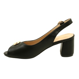 Evento Sandálias femininas no post com decoração 23SD35-5480 Black preto 4