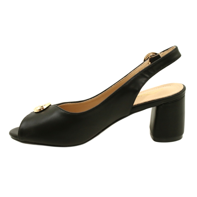 Evento Sandálias femininas no post com decoração 23SD35-5480 Black preto 4