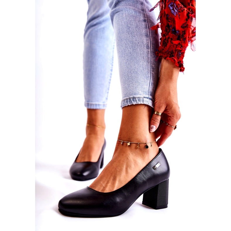 Sapatos de couro na barra Sergio Leone PB178 Preto 1