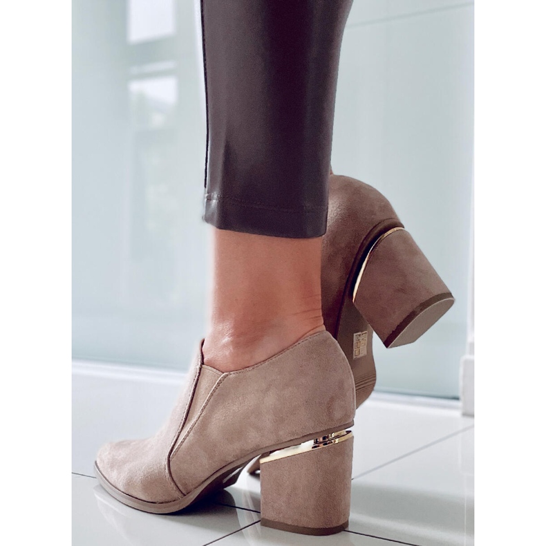 PA1 Brenda Khaki salto alto bege 1