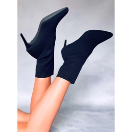 PA1 Donatella Bota meia preta com salto preto 1