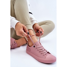 Tênis feminino clássico baixo Big Star LL274027 rosa 2