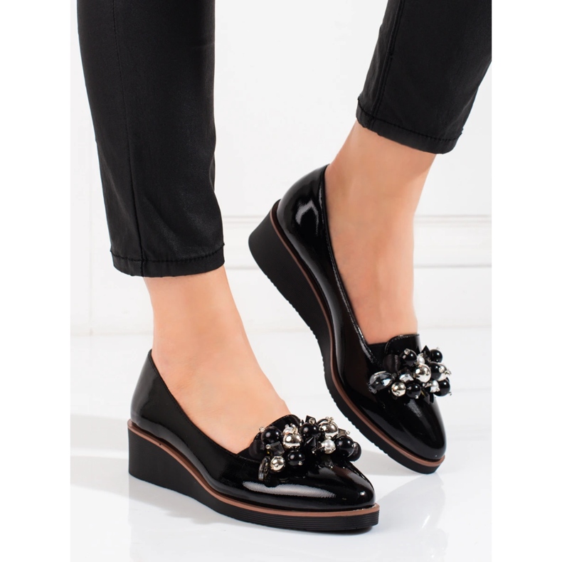 W. Potocki Sapatos de salto alto Potocki pretos femininos 1