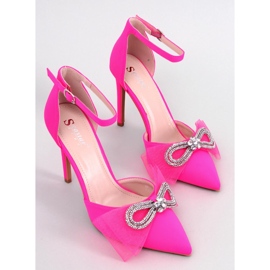 Seastar Triana Fuchsia Tule Bow Stilettos rosa 1