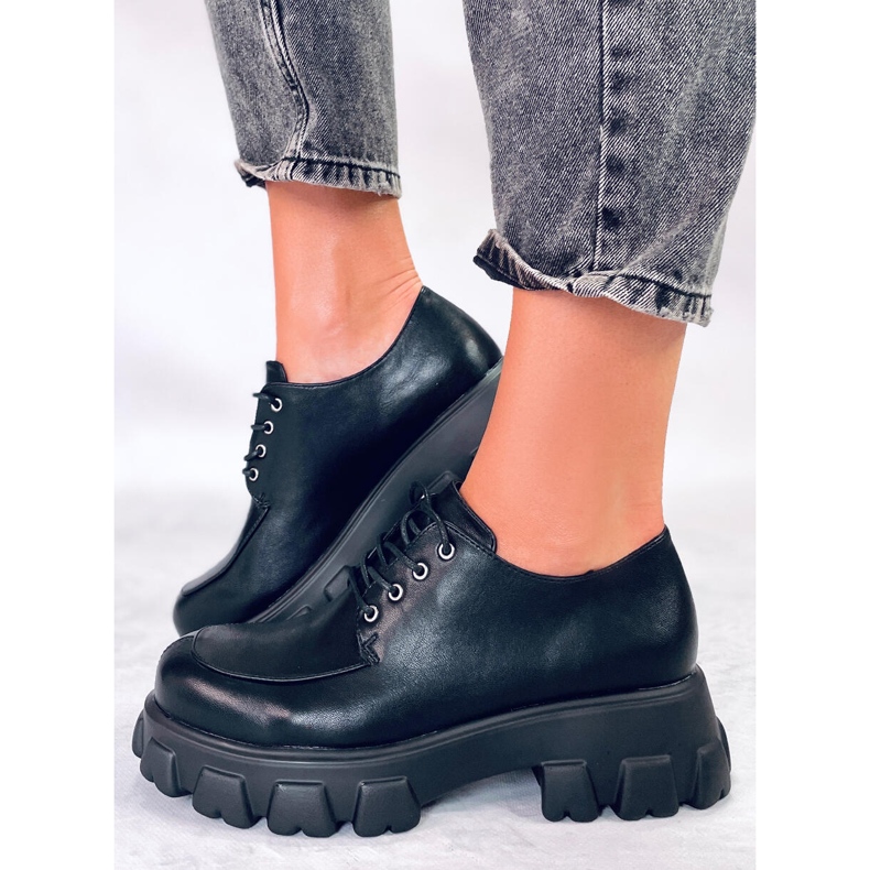 PA1 Mocassim plataforma Piano Black preto 1