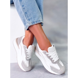 PA1 Tênis feminino Mabel BRANCO/BEGE/CINZA 2