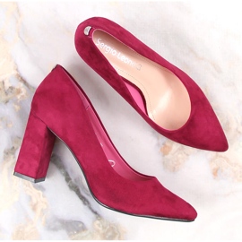 Sapatos de ponta de camurça Sergio Leone PB216 para mulher rosa 6