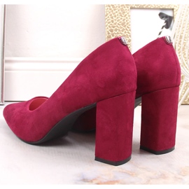 Sapatos de ponta de camurça Sergio Leone PB216 para mulher rosa 7
